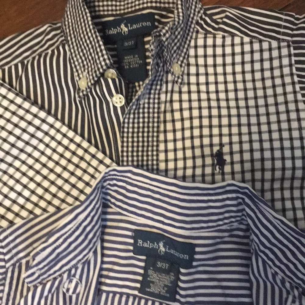 Ralph Lauren 3T button down shirts